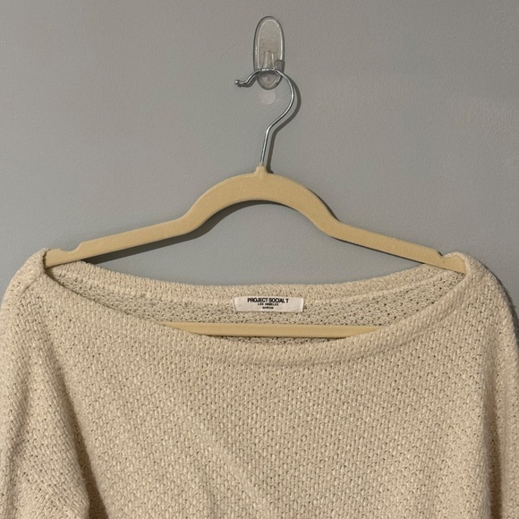 Project Social T Dita Chenille Off Shoulder Long Sleeve - Picture 5 of 8
